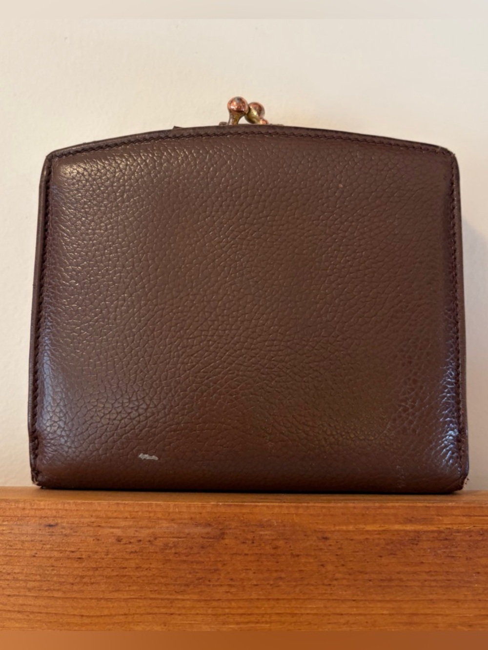 COACH Madison Matinee Wallet #4470 Beechnut Kisslock VTG 90s Purse READ!